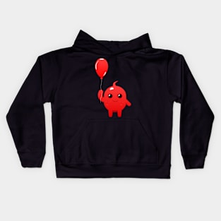 Holding a balloon, Burntboo Kids Hoodie